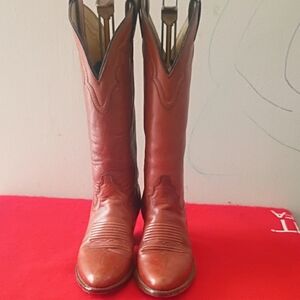 Brown Leather Cowboy Boots